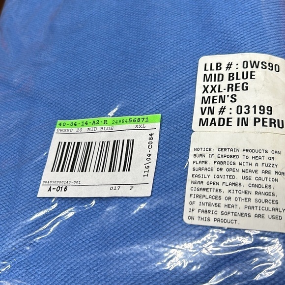 LLBean pullovers long sleeve size XXL- reg mens made in Peru round neck NWT - Picture 7 of 13
